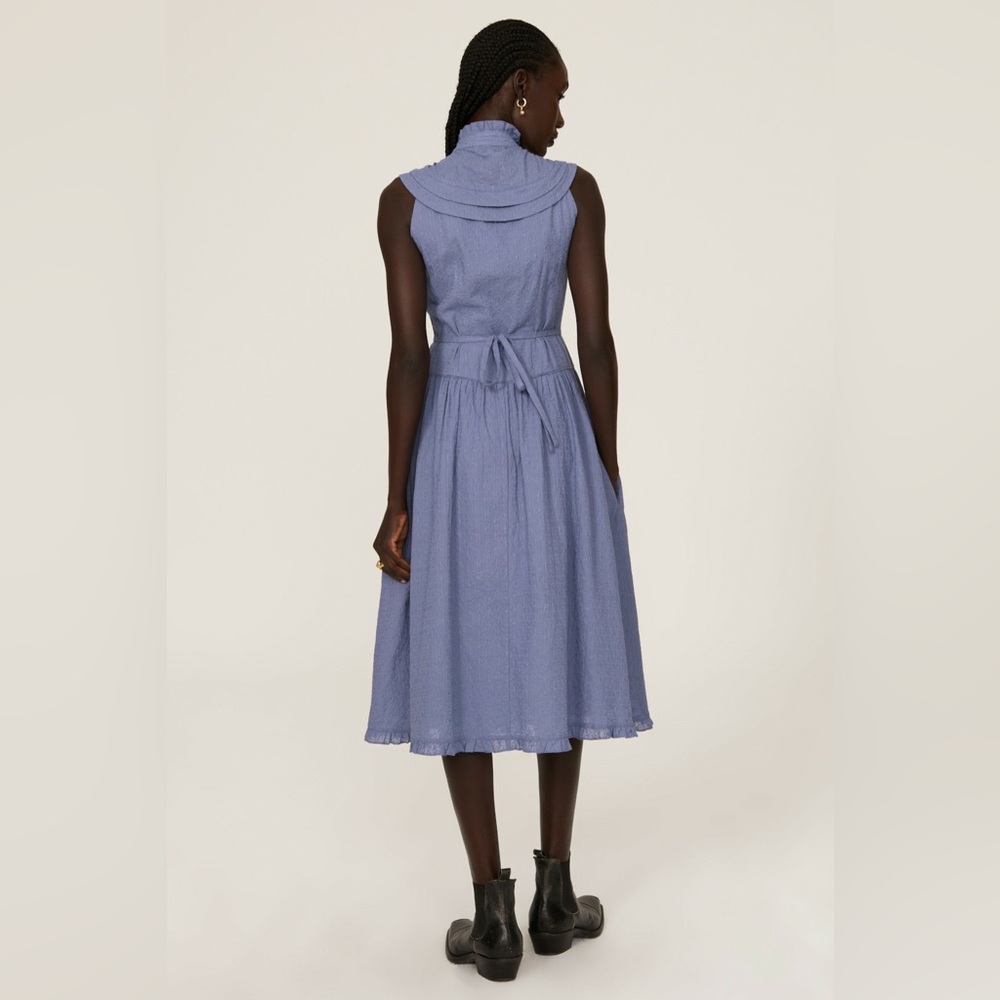 Pamela Love $385 Designer Eyelet Midi Dress Purple GORGEOUS RTR - Picture 3 of 7